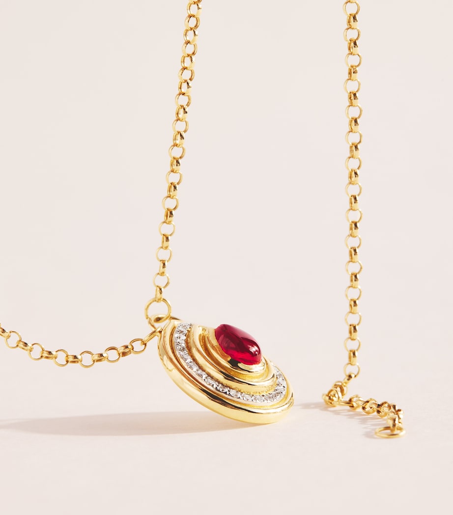 L'ATELIER NAWBAR Yellow Gold and Diamond Lot No*92 Mimmette Necklace Yellow Gold Image 5