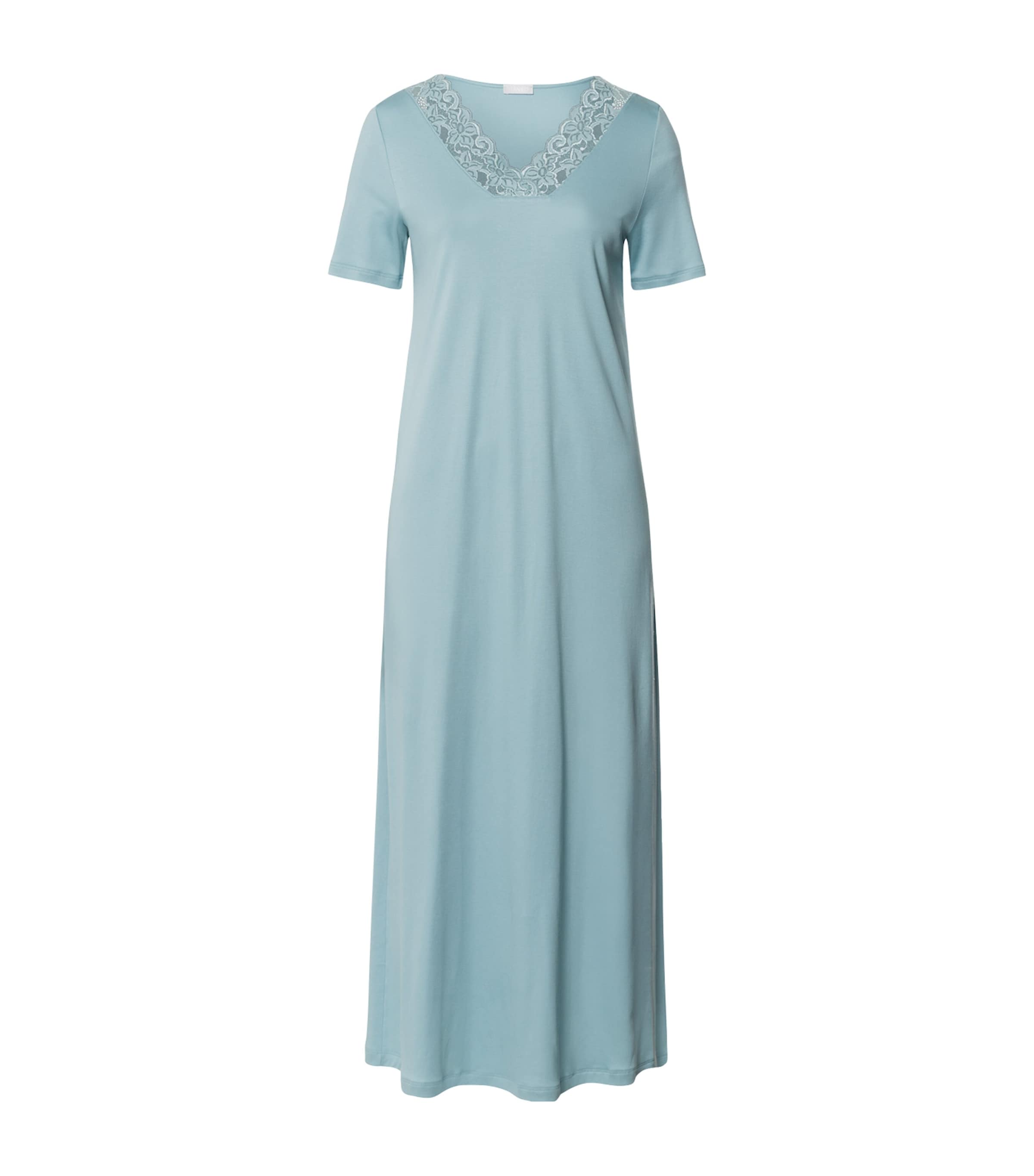 HANRO COTTON LACE-TRIM MOMENTS NIGHTDRESS