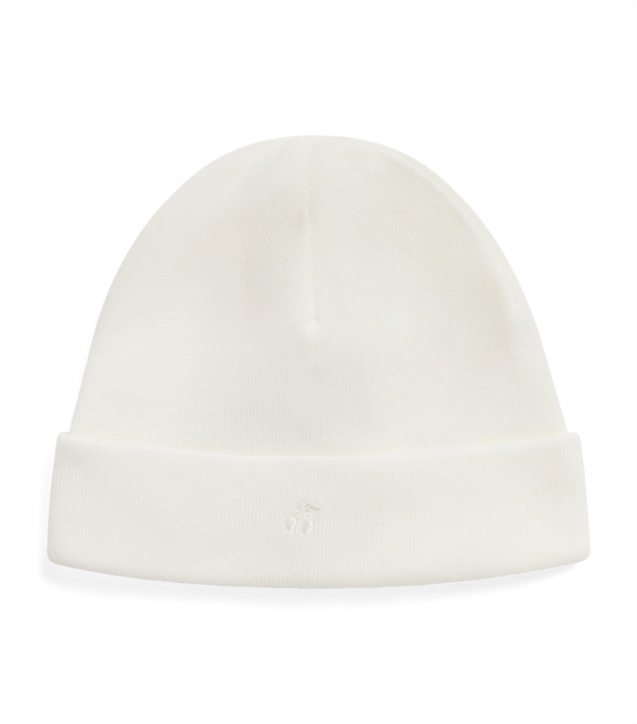 Cotton Embroidered Hat BLANC LAIT Image 1