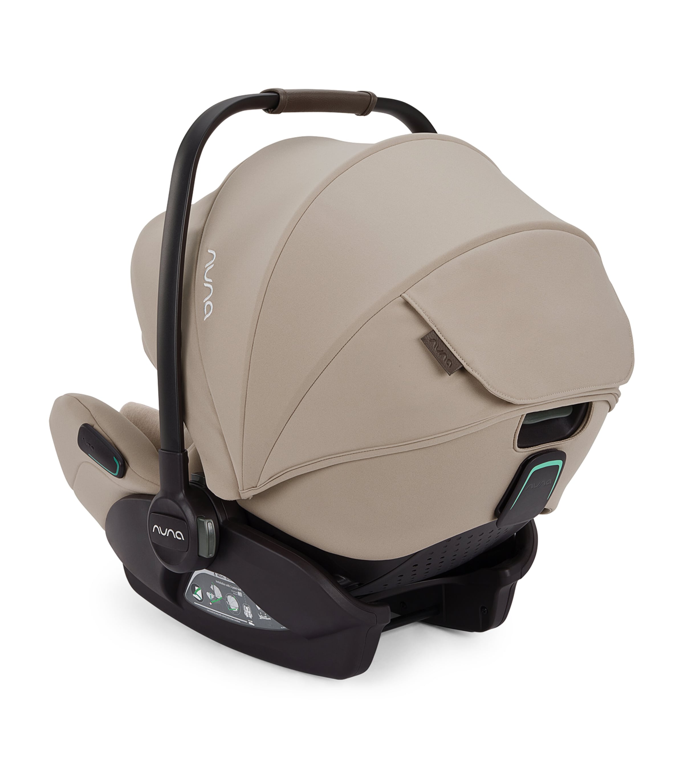Nuna MIXX Next Stroller and Carry Cot, ARRA Flex Car Seat and BASE Curv Bundle Chateaux Image 3