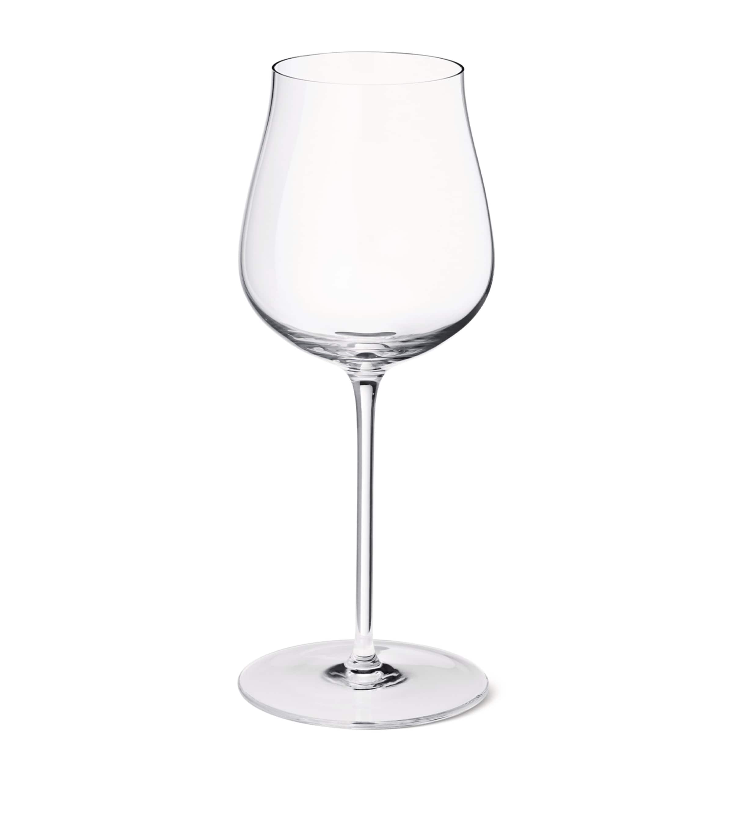 Georg Jensen Set of 6 Sky Crystal White Wine Glasses (350ml)