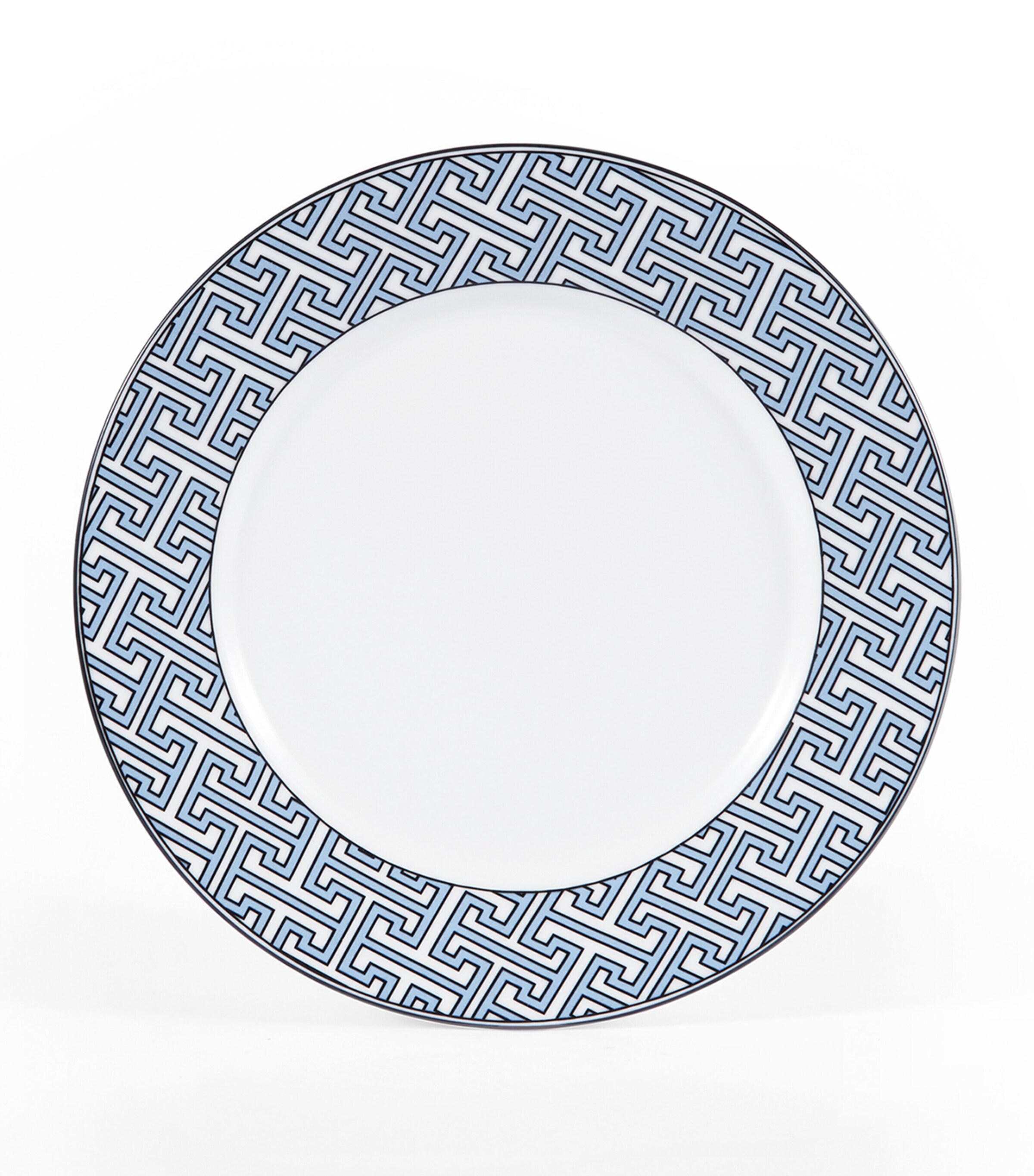 O.w.london Set Of 2 Maze Dessert Plates In Blue