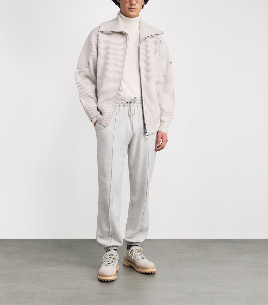 Cotton-Blend Sweatpants GRIGIO CHIARO MELANG Image 2