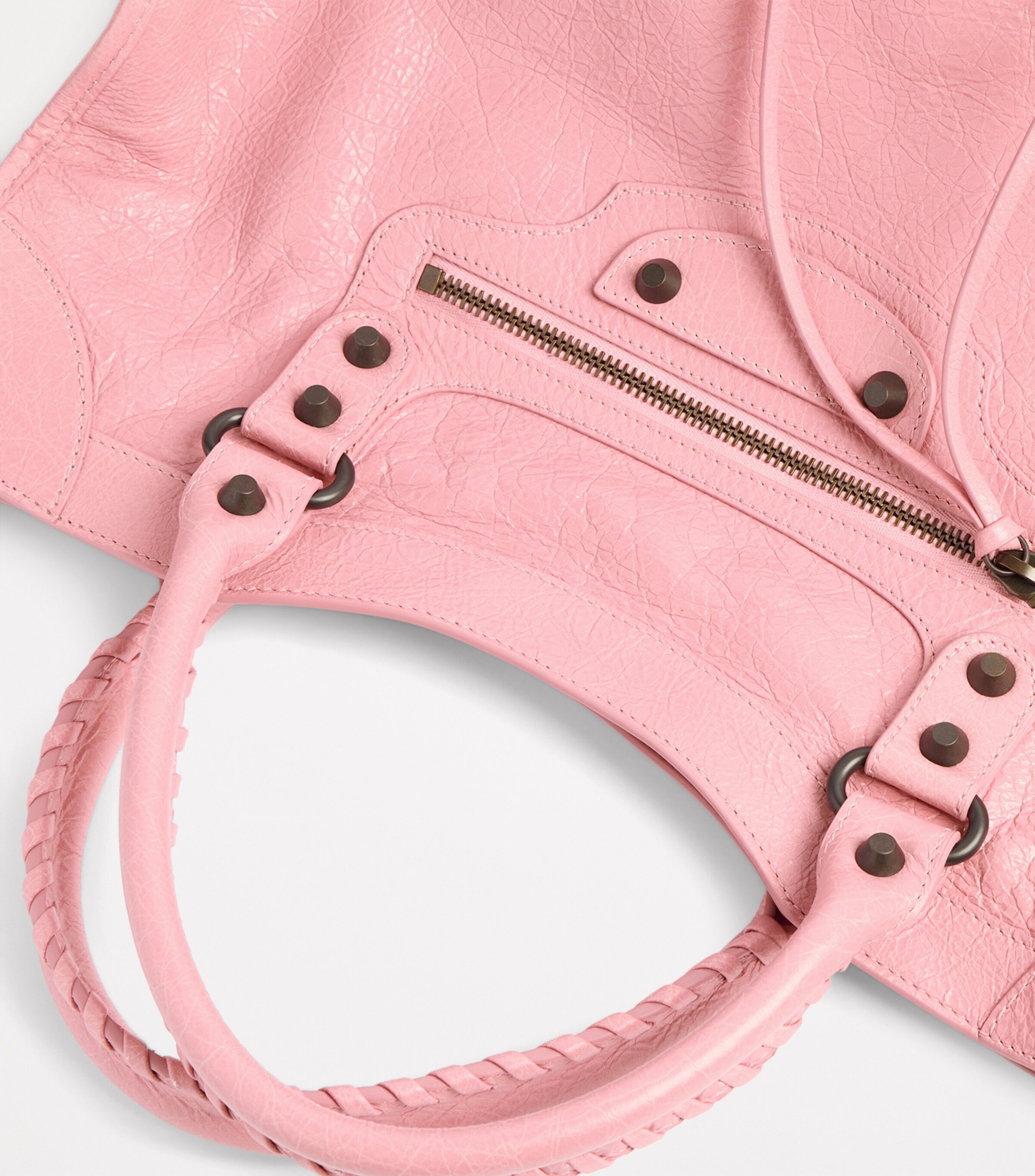 Balenciaga Pink Medium Leather Le City Top-Handle Bag | Harrods US