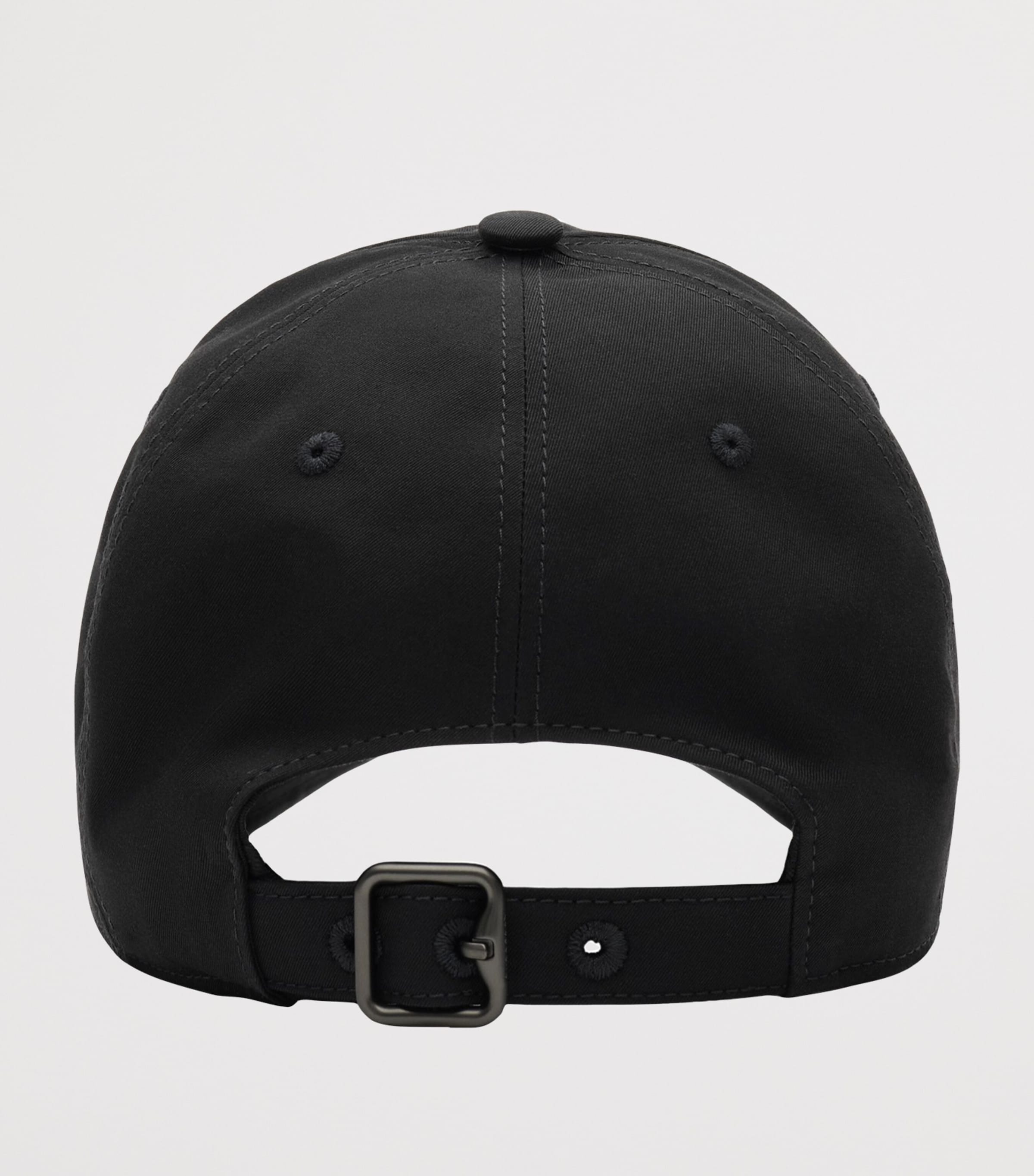Burberry Cotton Gabardine Logo Baseball Cap Black Image 3