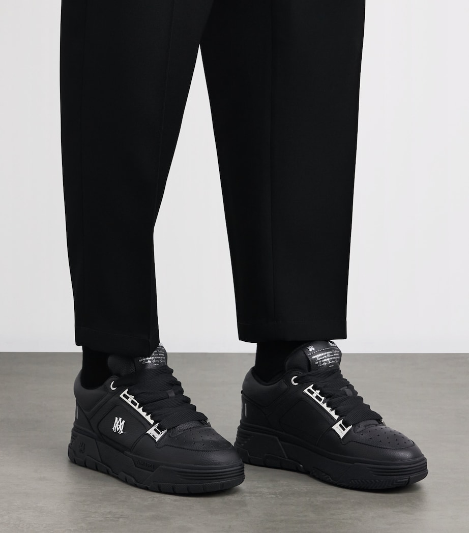Leather MA-1 Sneakers BLACK Image 5
