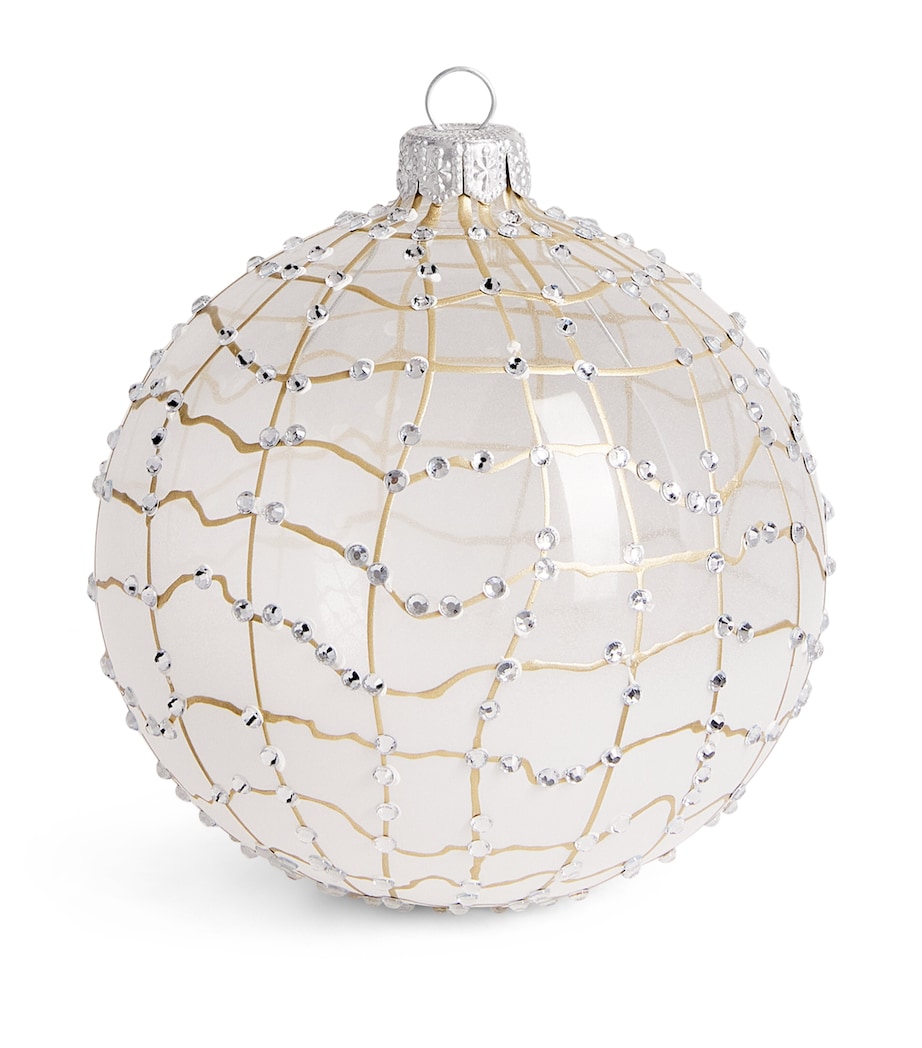 Harrods Crystal-Embellished Ombré Bauble Clr Glss + Whe Shade Image 1