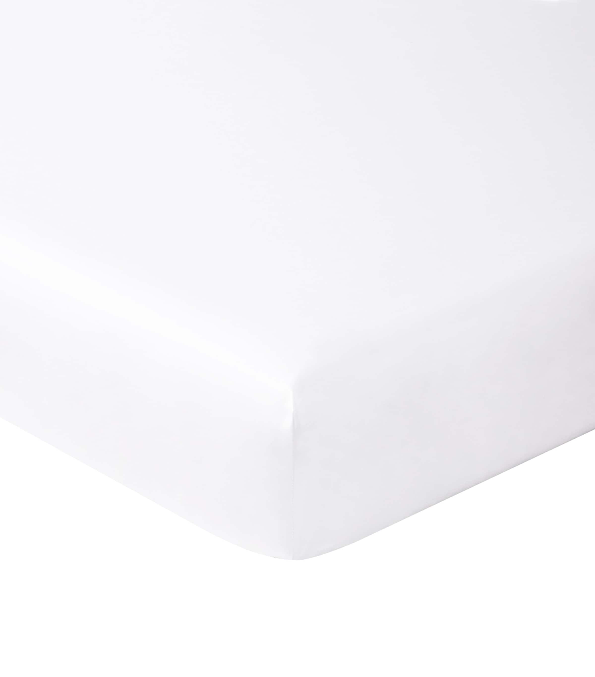 Yves Delorme Couture Cotton Adagio King Fitted Sheet (160cm x 200cm) Blanc Image 2