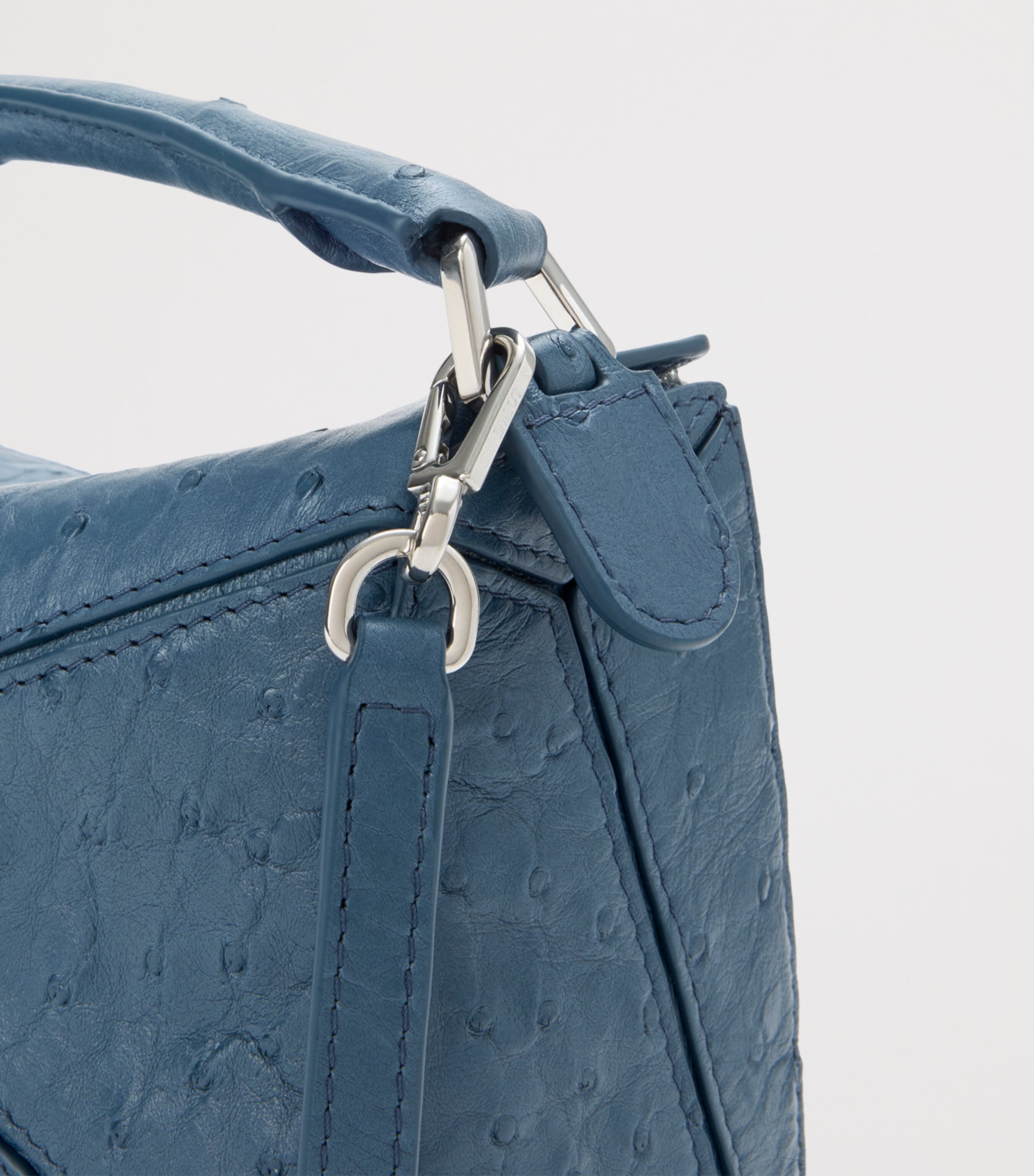 Mini Leather Puzzle Top-Handle Bag DENIM Image 11