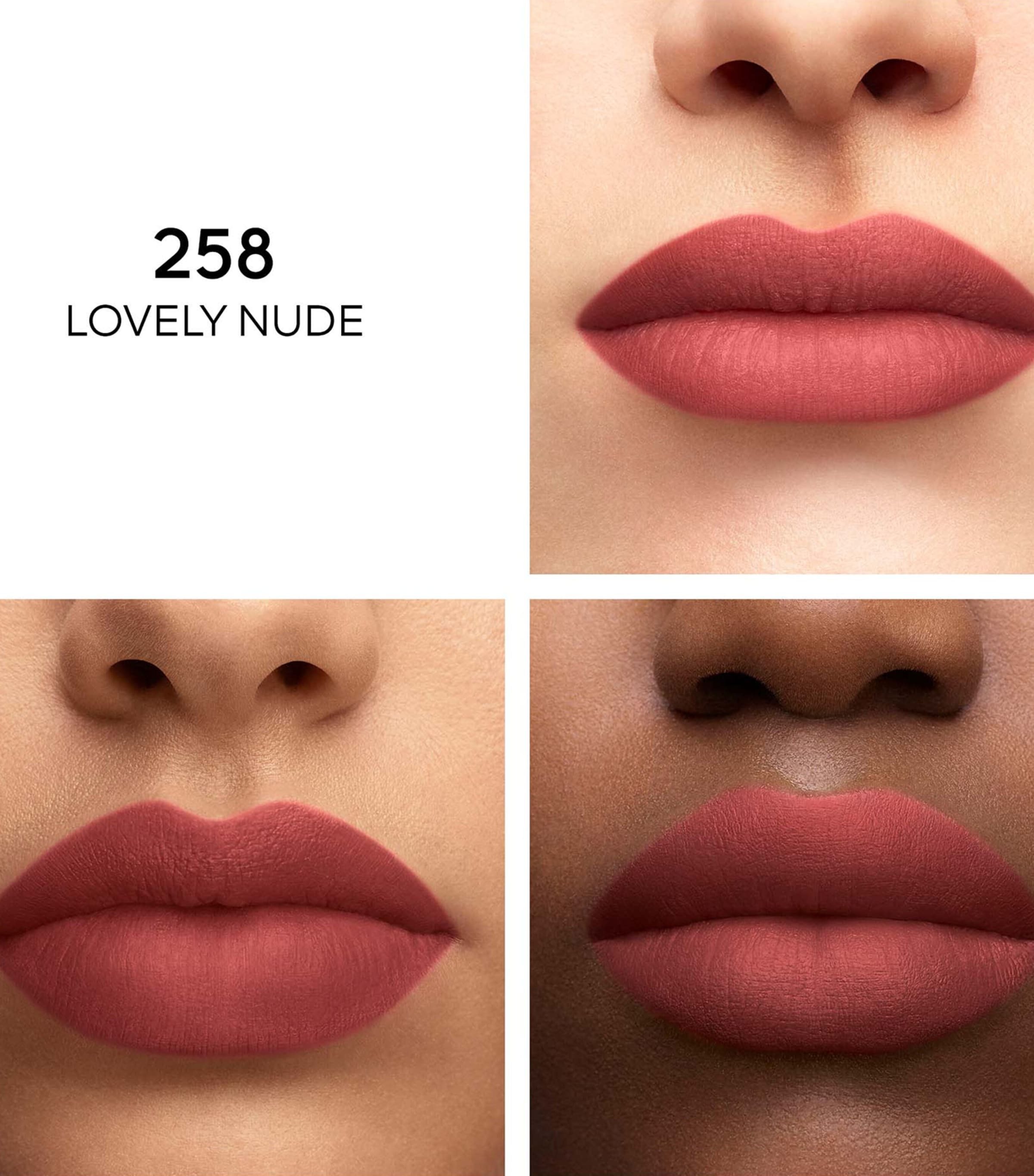 Guerlain KissKiss Tender Matte 16H Comfort Lipstick Lovely Nude Image 3