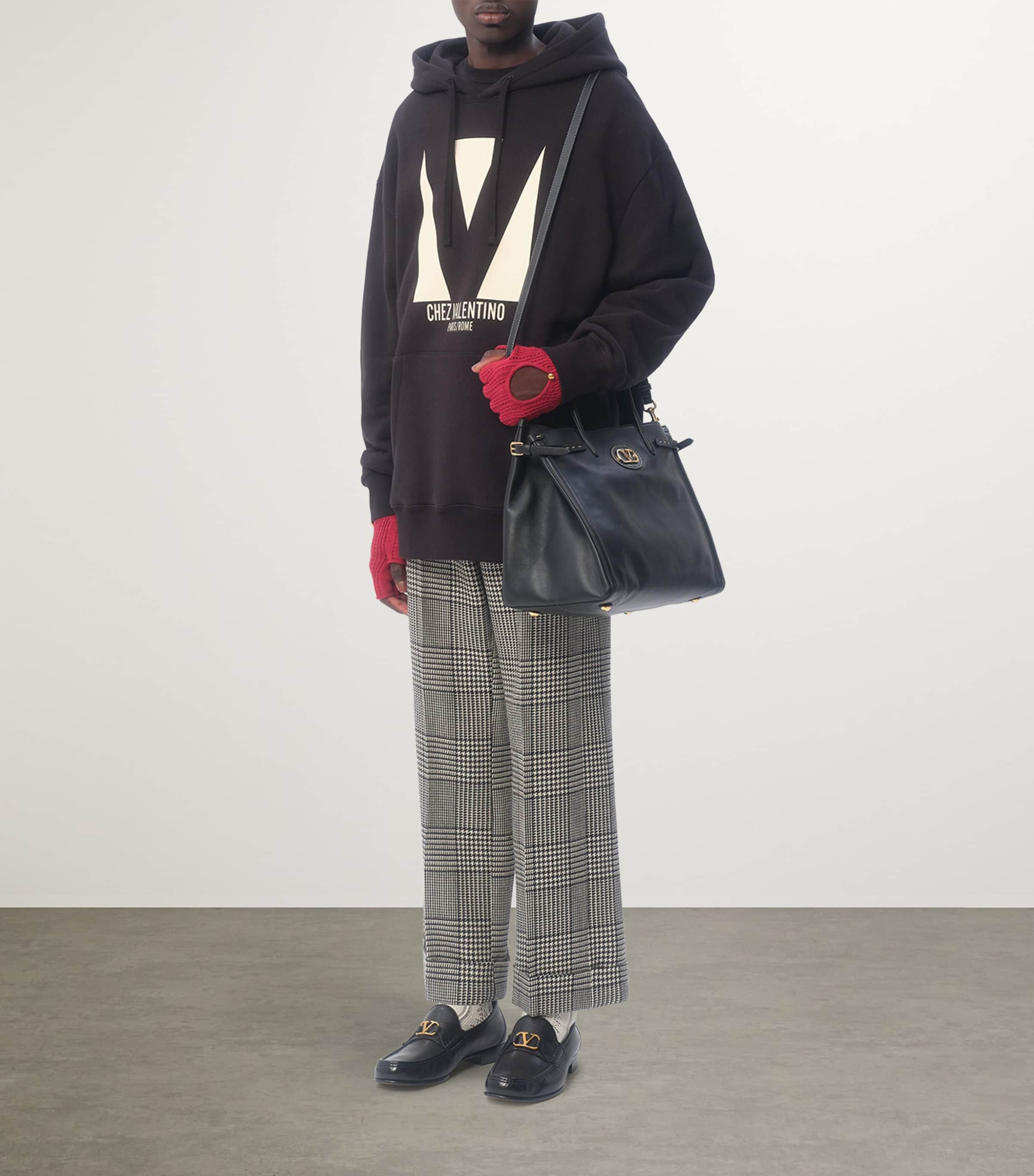 Valentino Garavani Medium Leather Antibes Tote Bag | Harrods UK