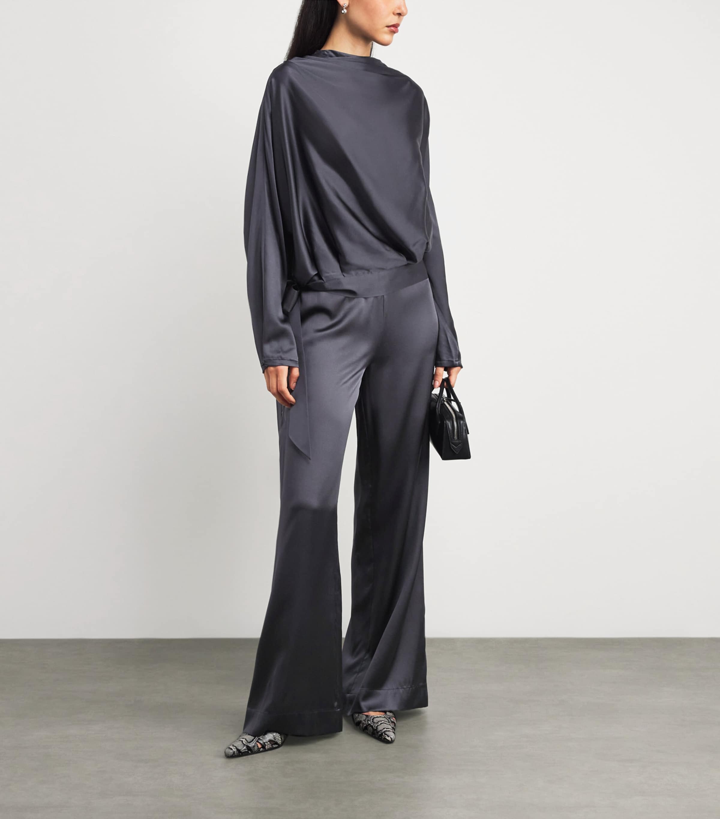 Silk-Blend Stroll Trousers NOCTURNE Image 2