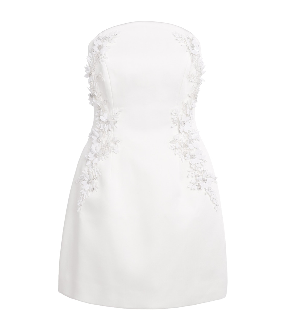 Rebecca Vallance Embellished Xanthe Mini Dress Ivory