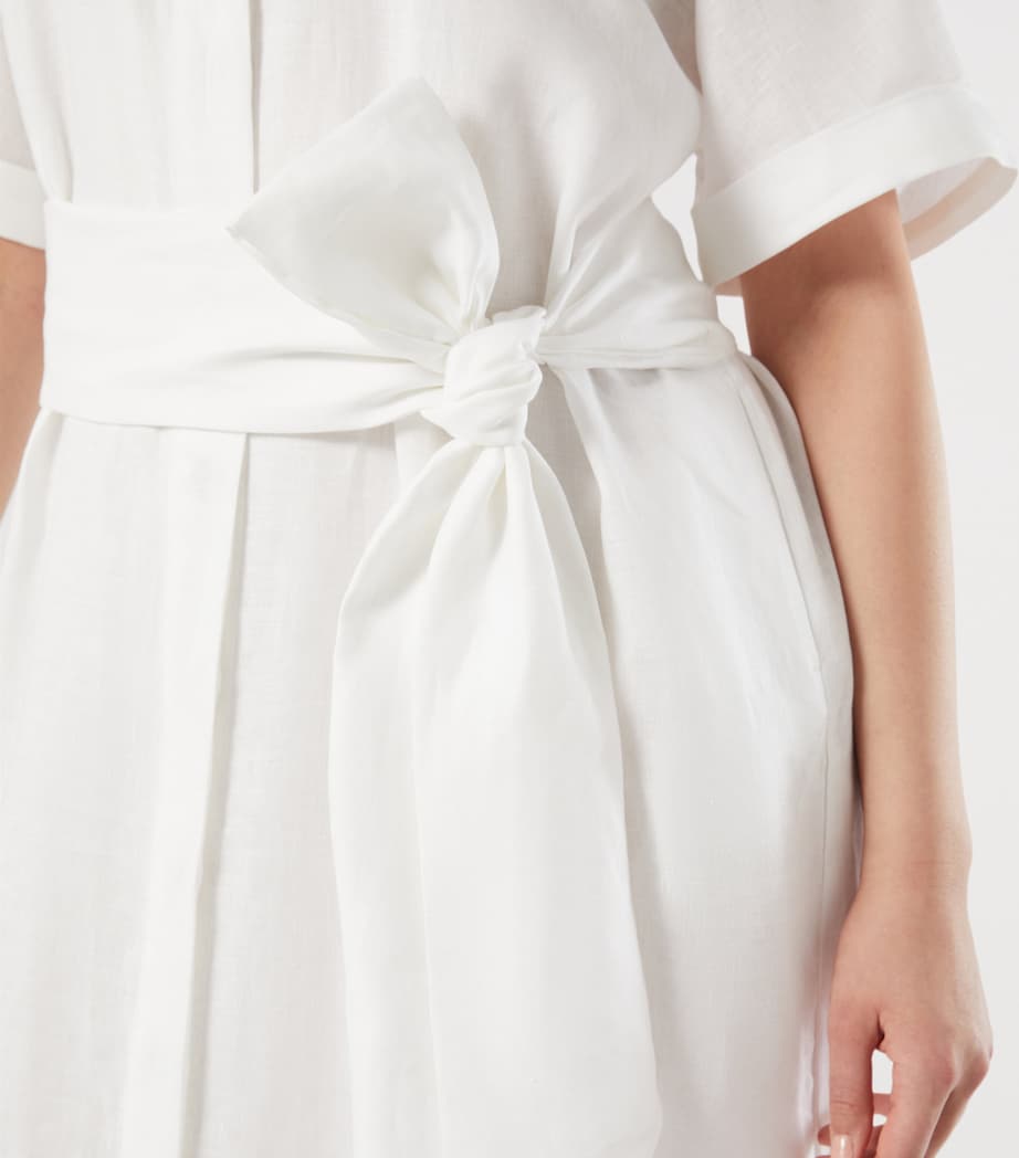 Marina Rinaldi White Linen Midi Shirt Dress | Harrods US Marina Rinaldi White Linen Midi Shirt Dress | Harrods US