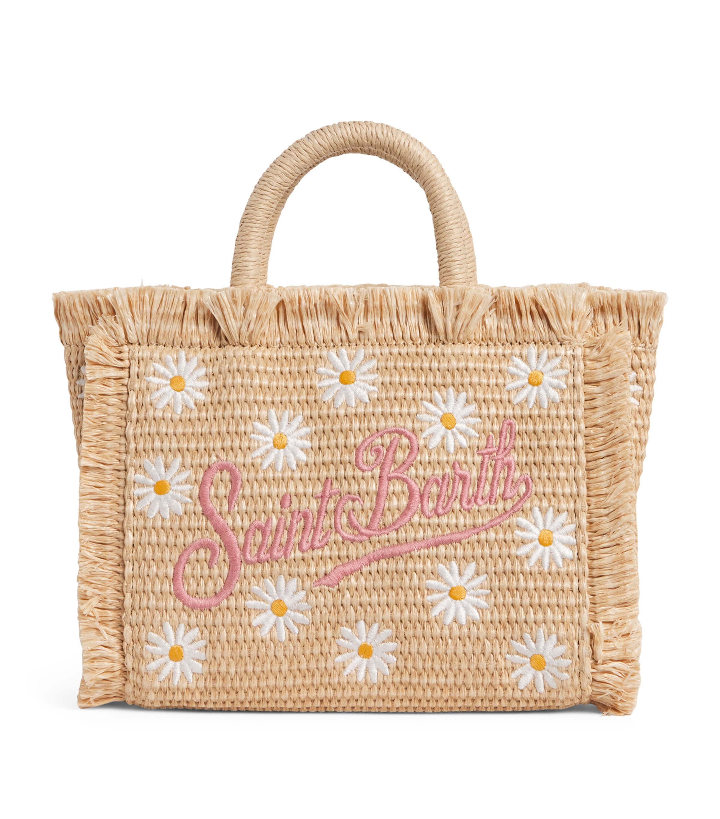Mc2 Saint Barth Mini Woven Top-handle Bag