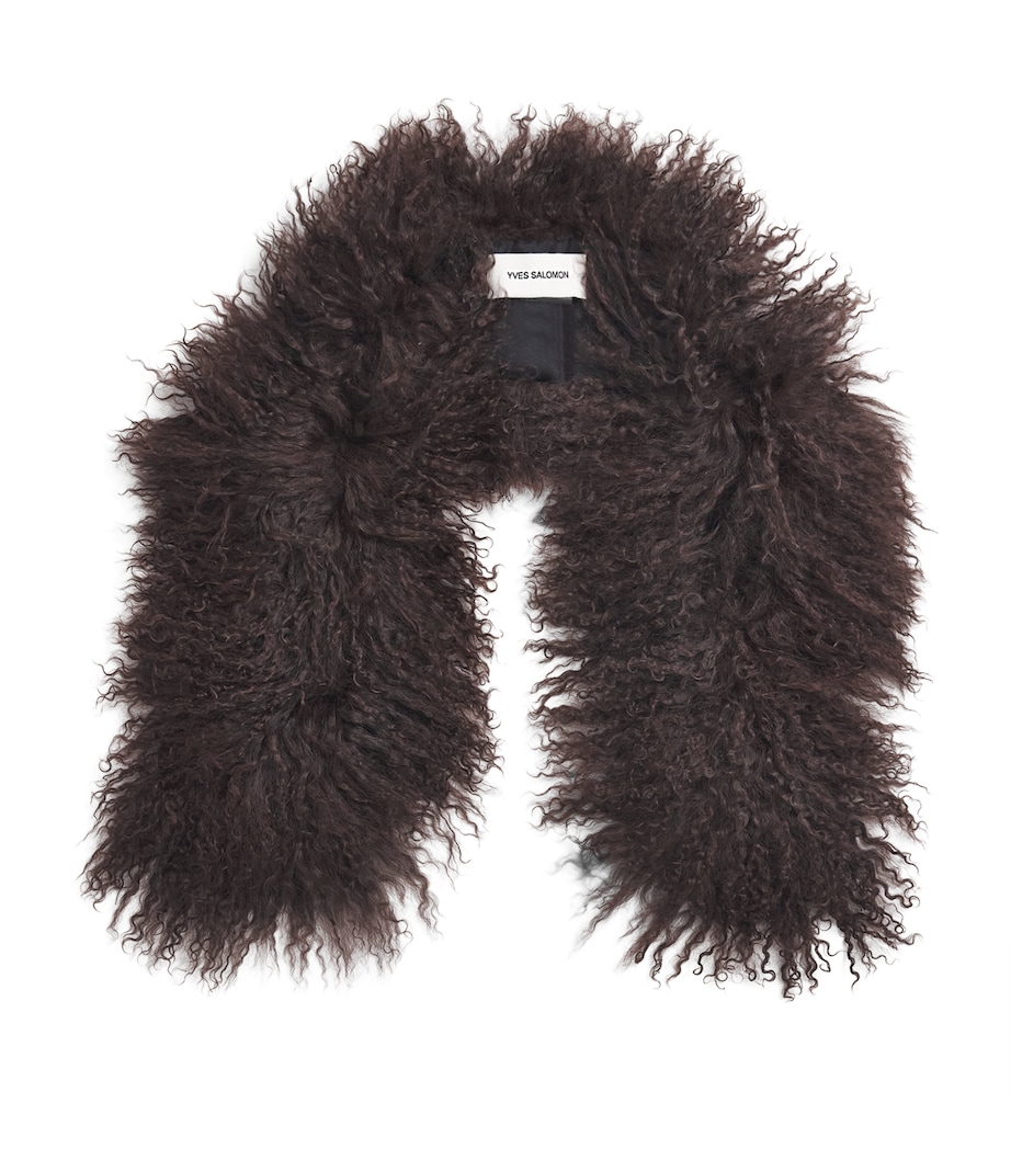 Yves Salomon Lamb Fur Scarf Image 1