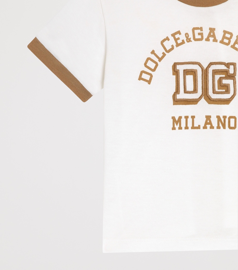 Dolce&Gabbana Kids Logo T-Shirt (3-30 Months) Whit Image 2