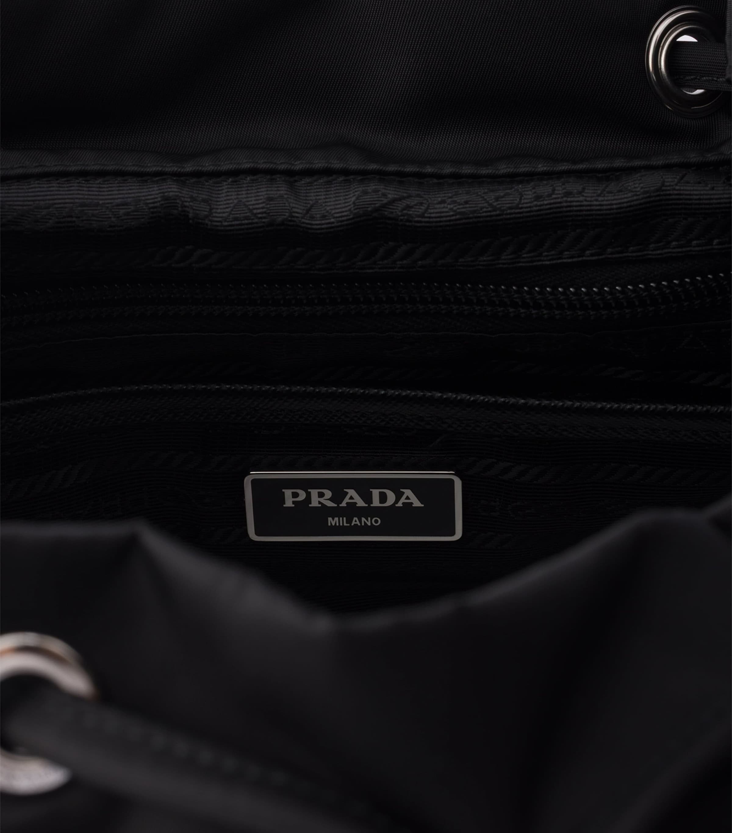 Prada Medium Re-Nylon Backpack Black Image 4