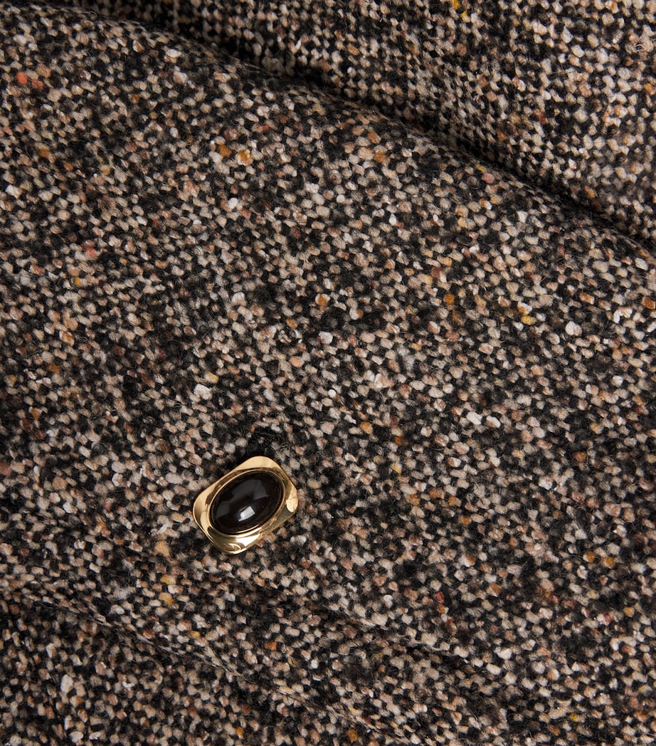 Veronica Beard Womens Tweed Maci Dickey Blazer Black Melange Image 6