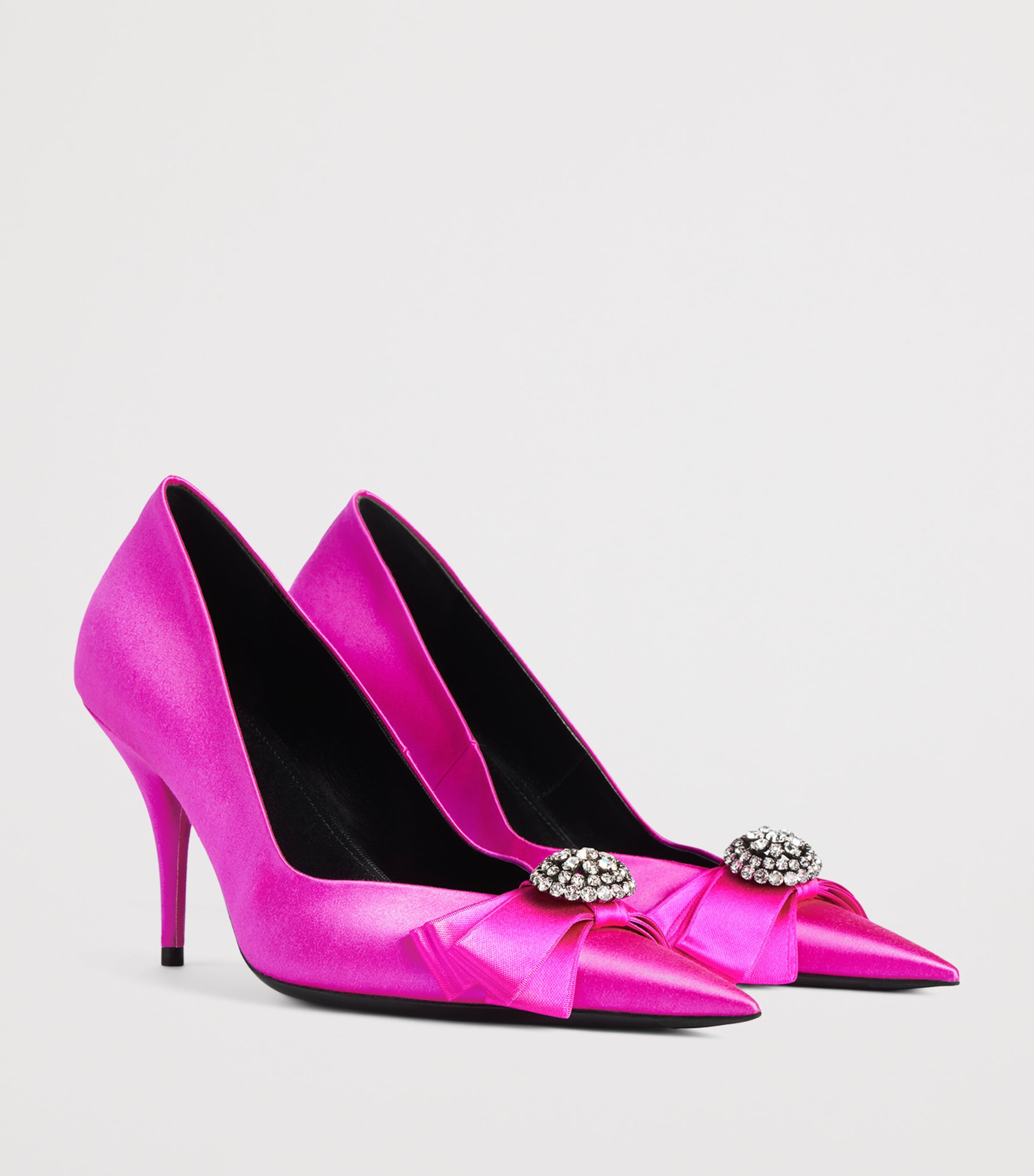 Balenciaga Satin Avenue Palazzo Pumps 90 Image 4