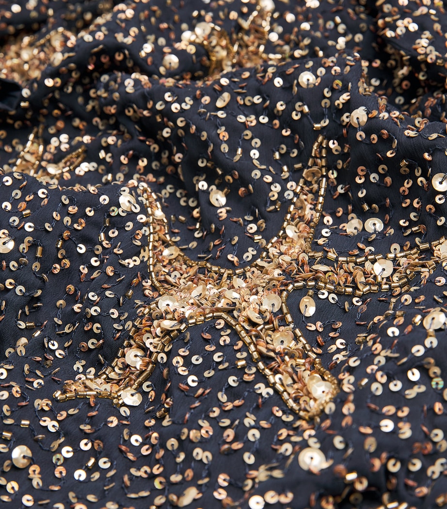 Sequinned Starfish Mini Dress STARFISH EMBL NAVY Image 5