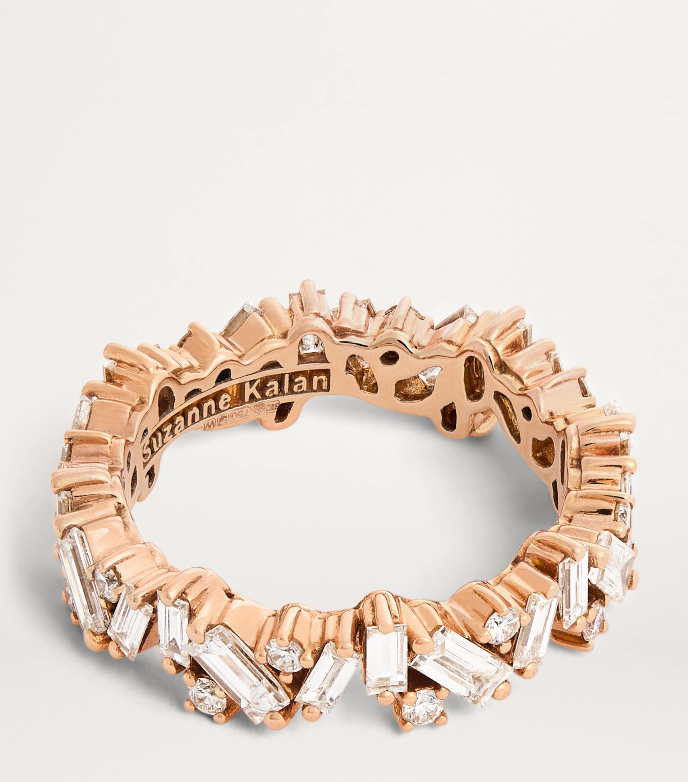 Suzanne Kalan Rose Gold and Diamond Frenzy Eternity Ring Rg/wd Image 4
