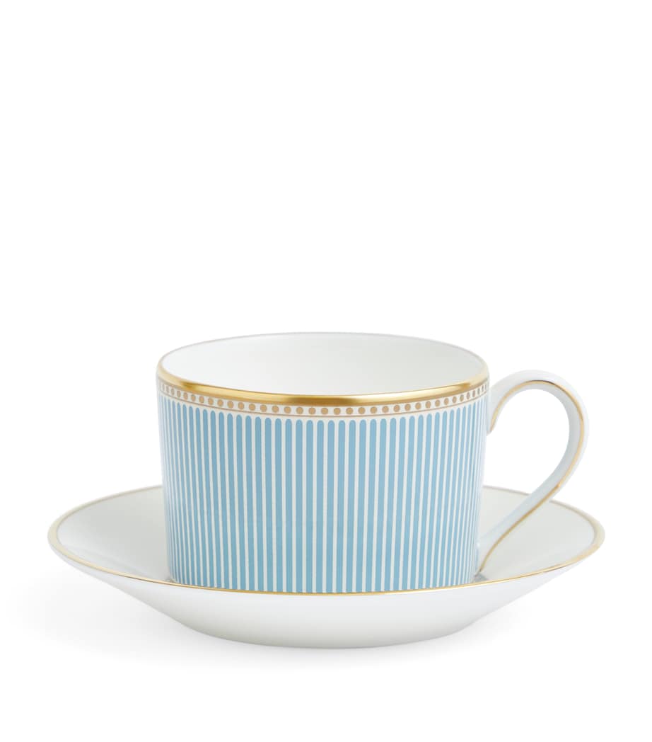 Bone China Helia Teacup and Saucer MULTI Image 4