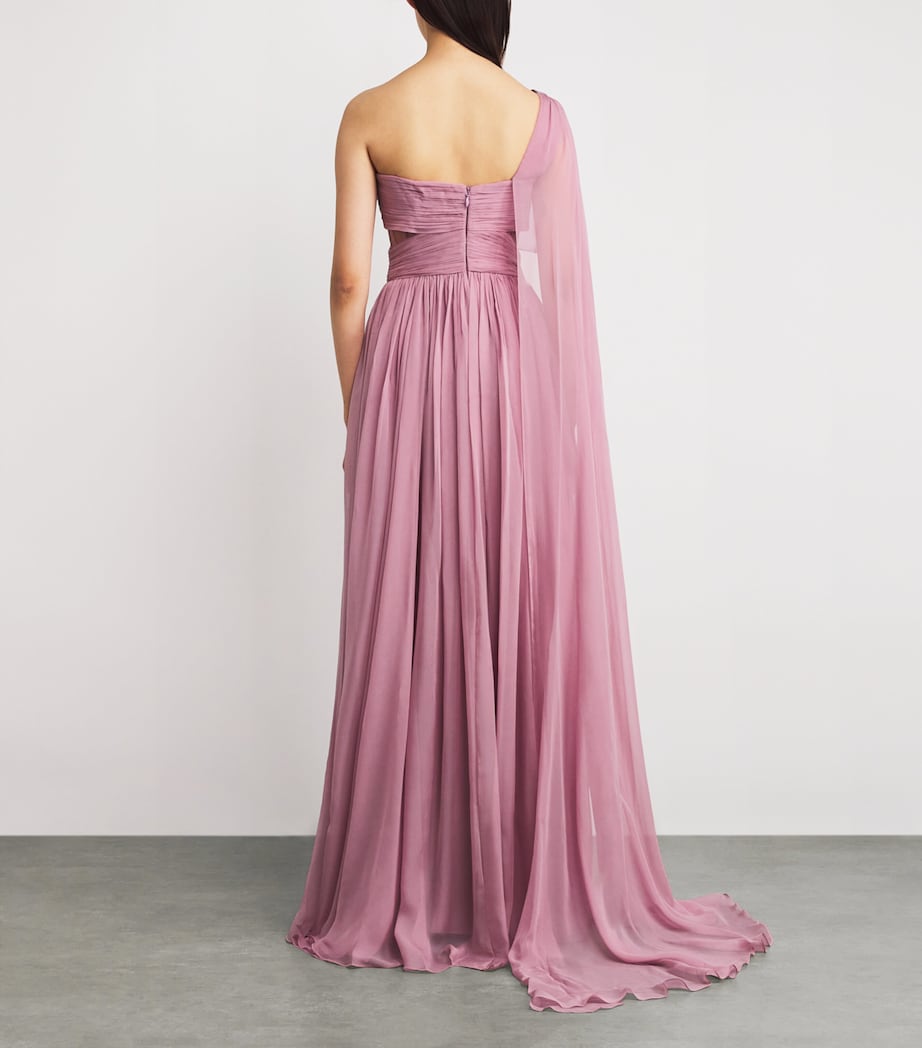 Silk Draped Embellished Gown 151906 ZEPHYR Image 3