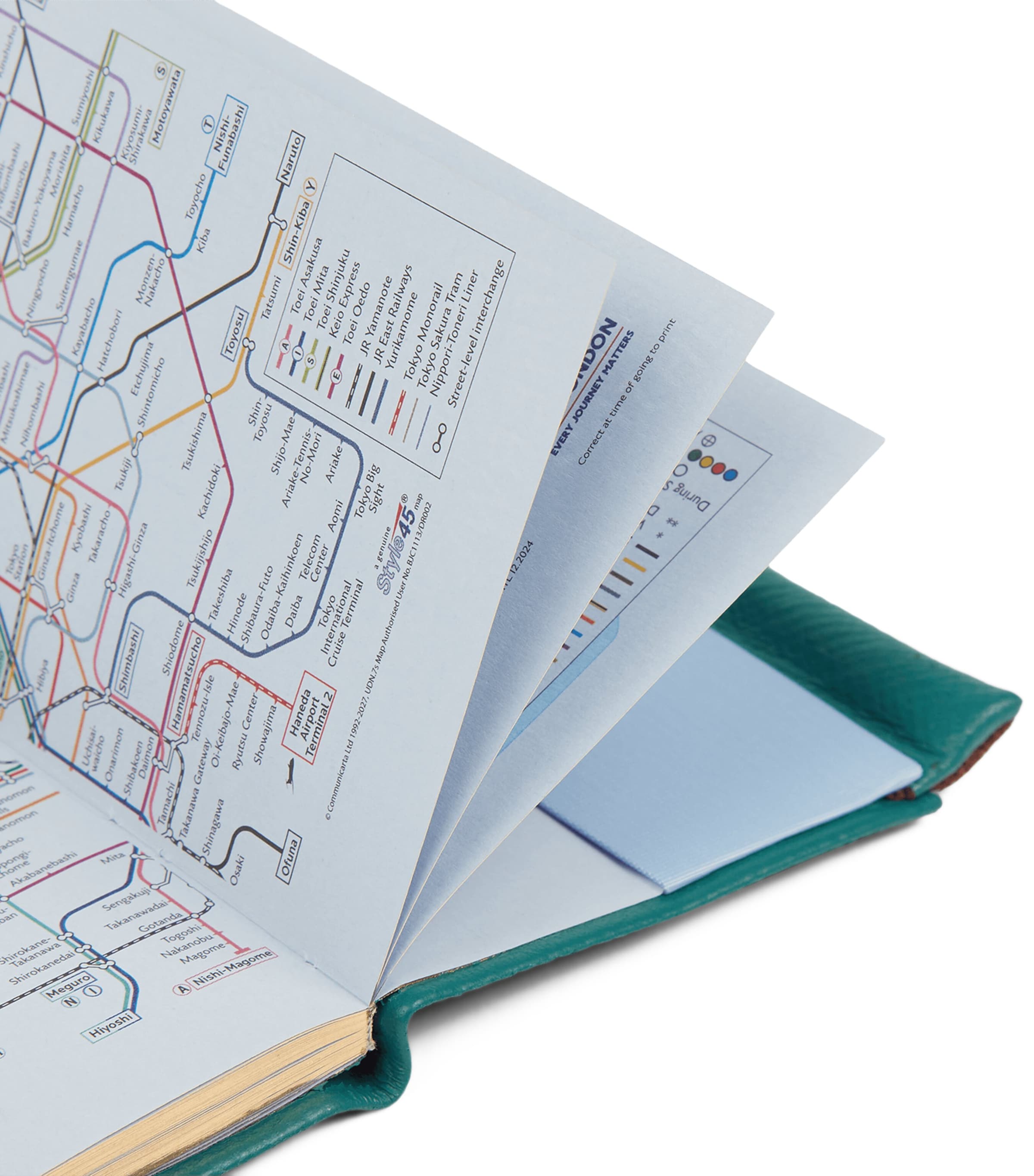 Panama Leather 2026 Diary with Pencil PETROL Image 7