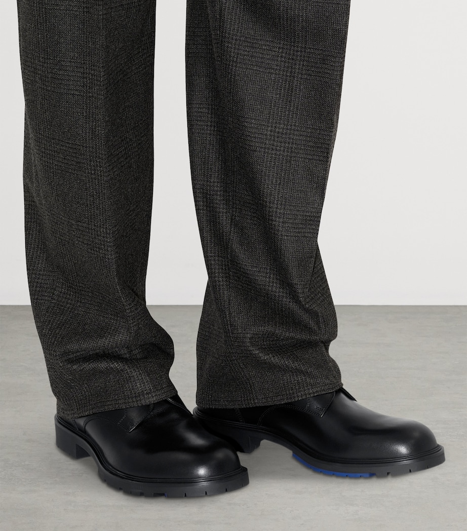 Calf Leather Rogue Derby Shoes BLACK Image 3