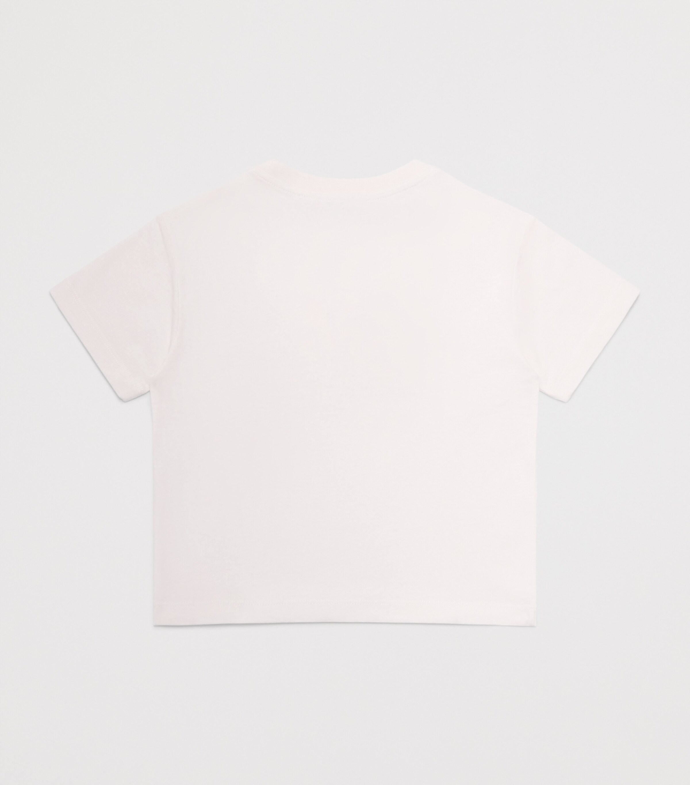 Emporio Armani Kids Textured Logo T-Shirt (4-14 Years) White Sand Image 2
