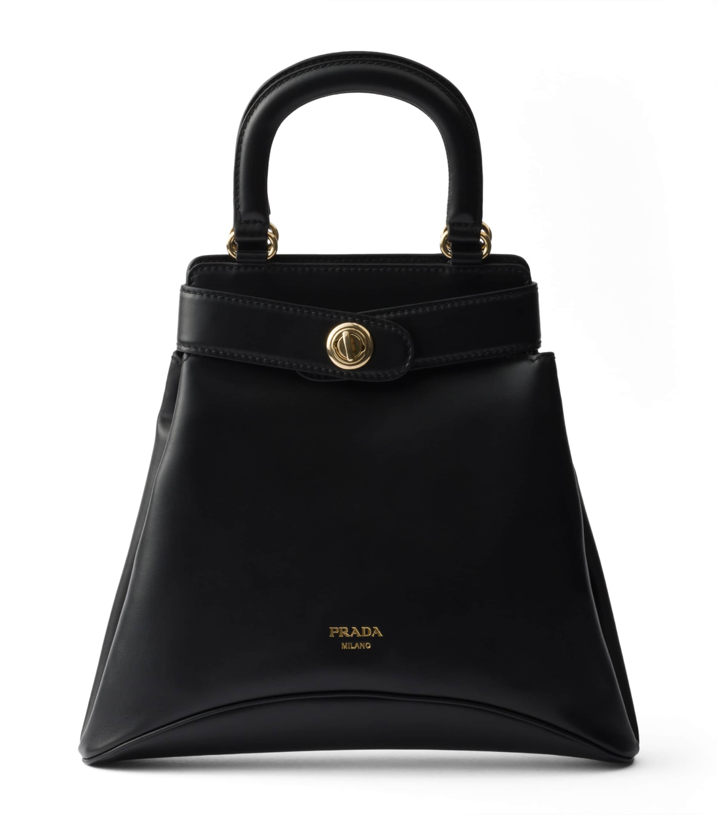 Prada Medium Leather Etude Top-Handle Bag | Harrods UK