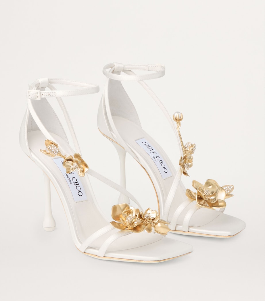 Zea Heeled Sandals 95 IVORY/METAL MIX Image 4