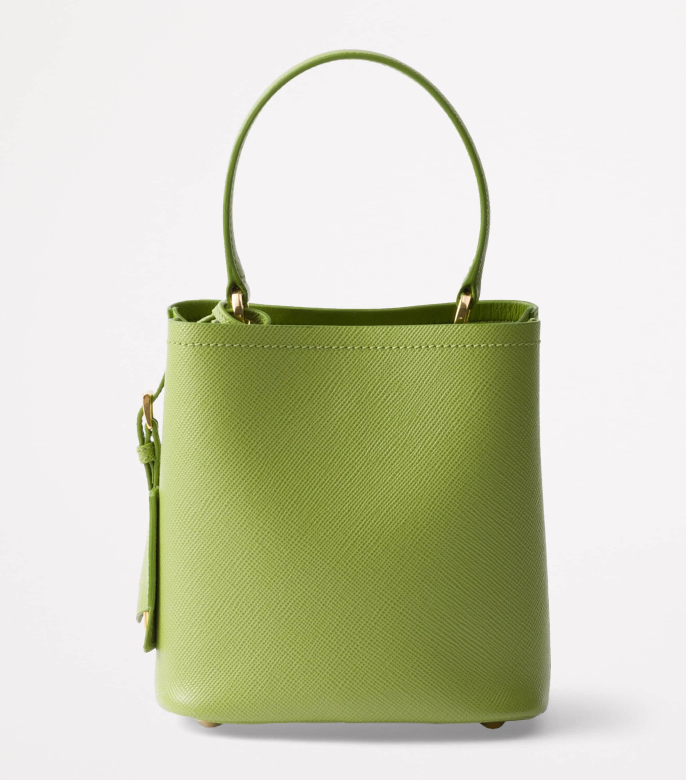 Prada Small Saffiano Leather Panier Top-Handle Bag Image 3