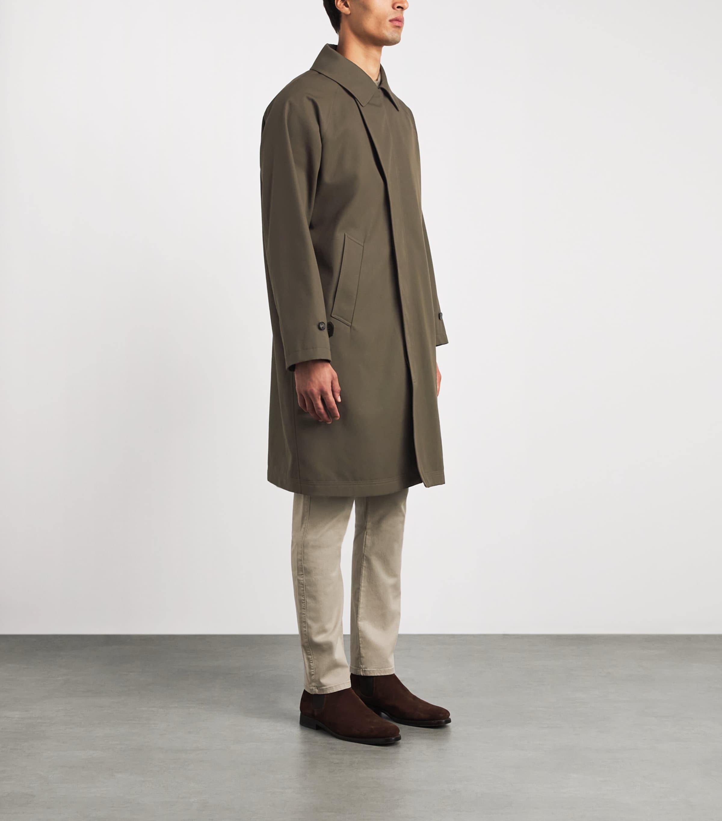 Purdey Mens Mey Storm Coat Khaki Image 4