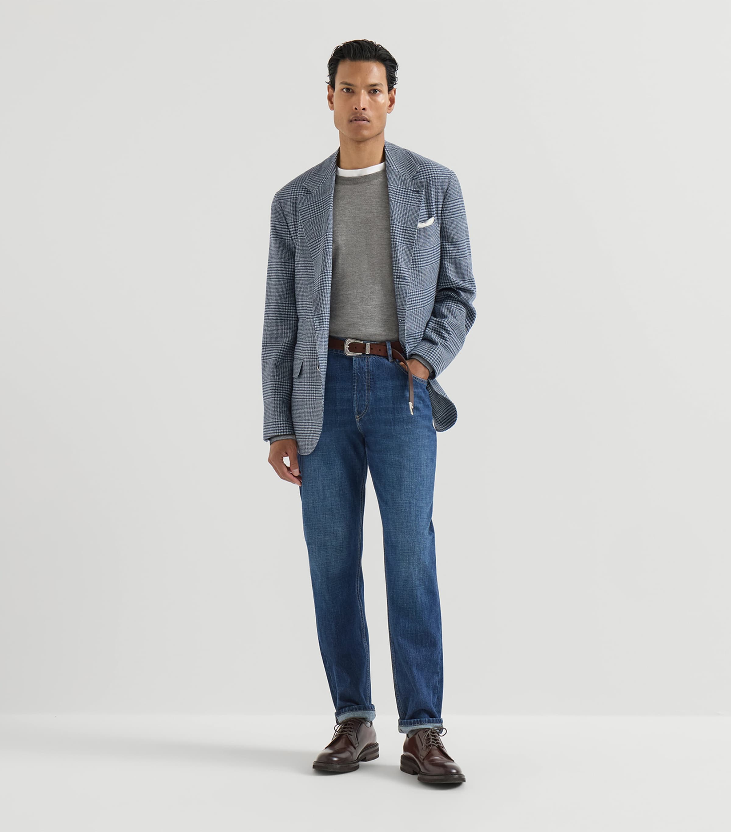 Brunello Cucinelli Mens Slim-Leg Jeans Image 3