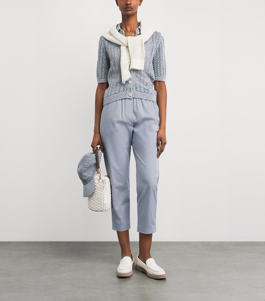 Eleventy Cropped Trousers Nuvola Image 2