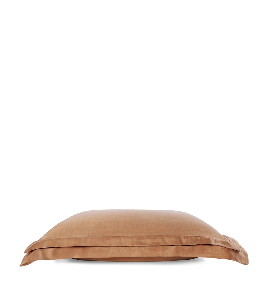 Alya Frame Square Oxford Pillowcase (65cm x 65cm) CARAMEL Image 3