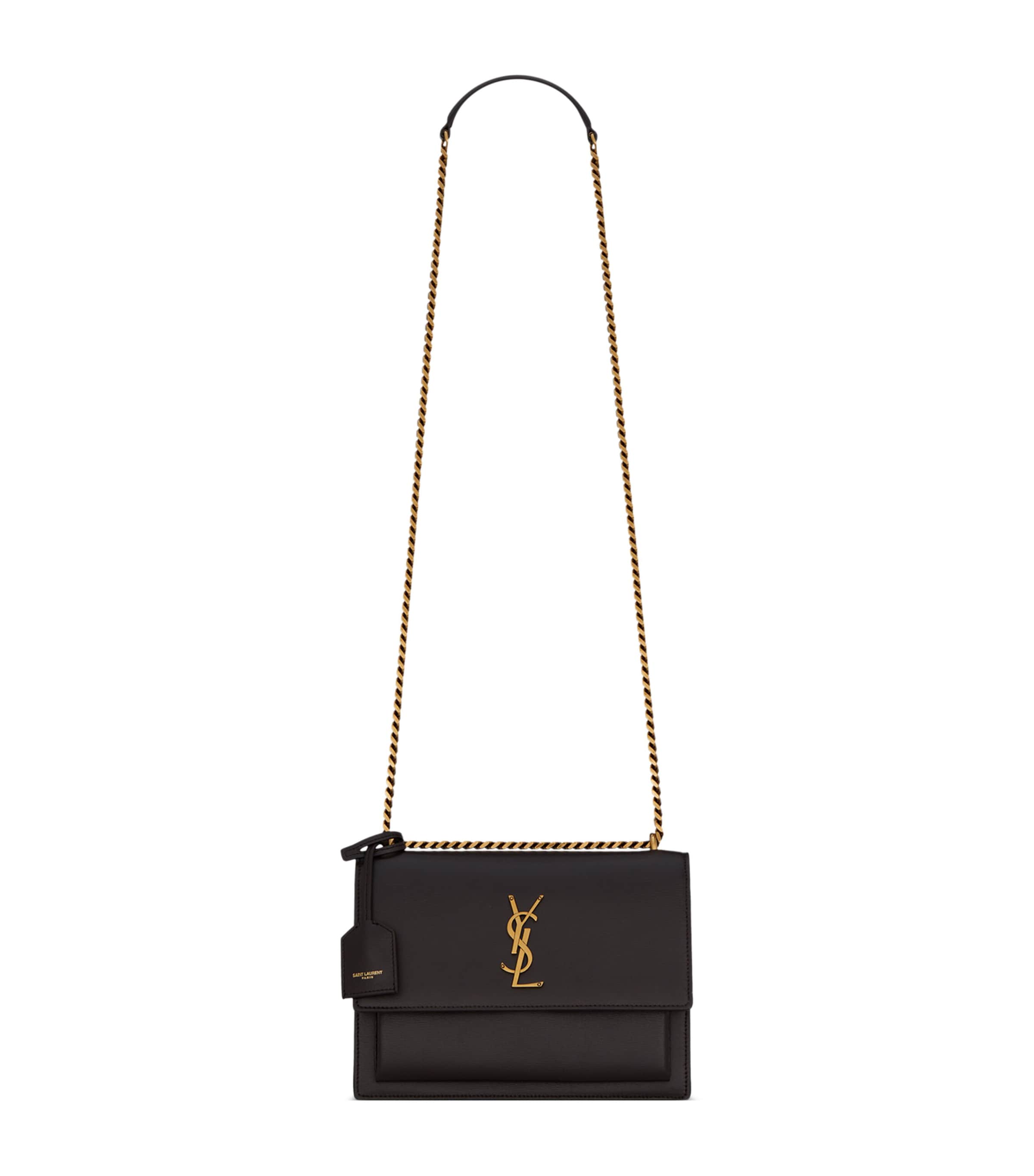 Saint Laurent Small Sunset Shoulder Bag In Black