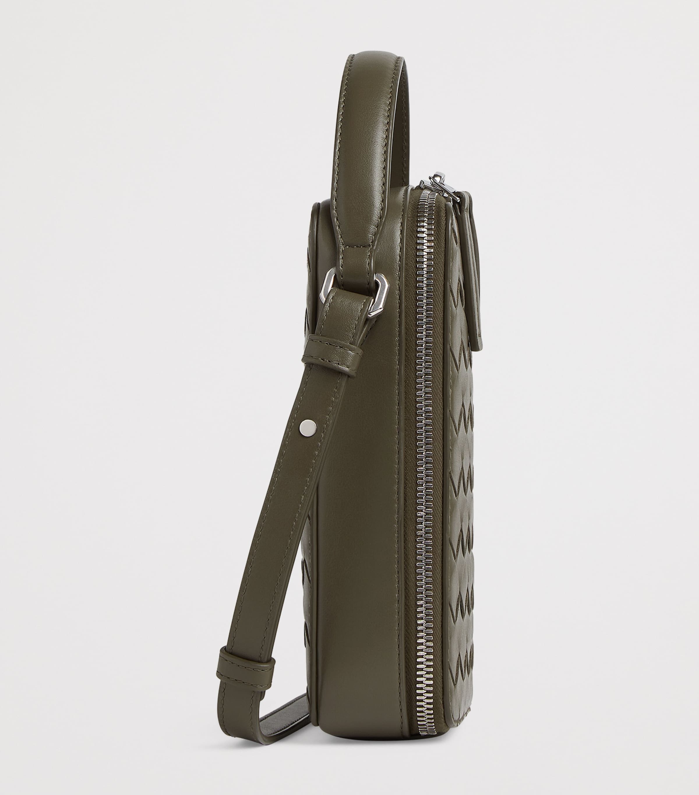 Intrecciato Leather Getaway Phone Pouch 3227 Image 3