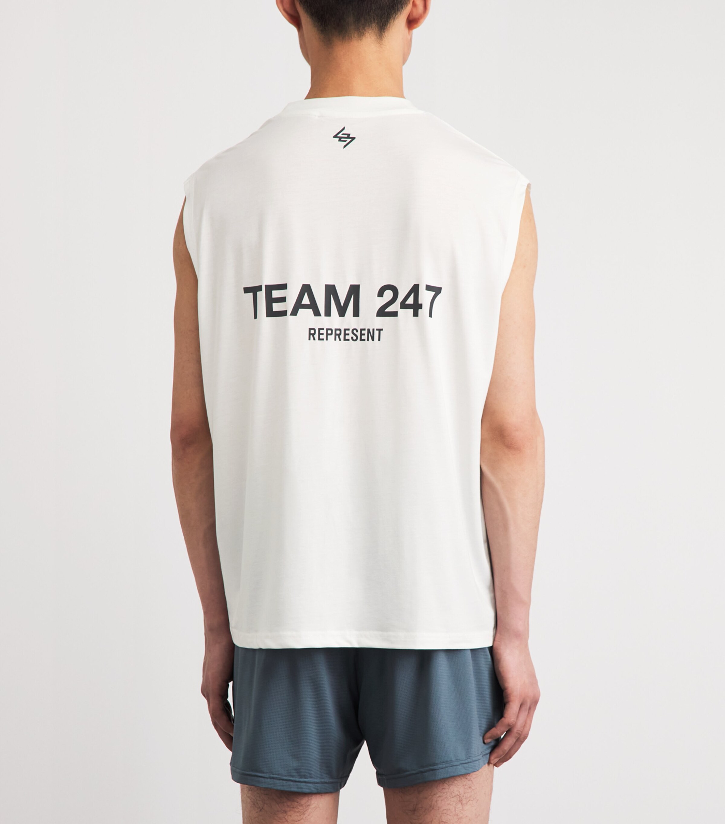 Represent 247 Mens Team 247 Tank Top Flat White Image 5