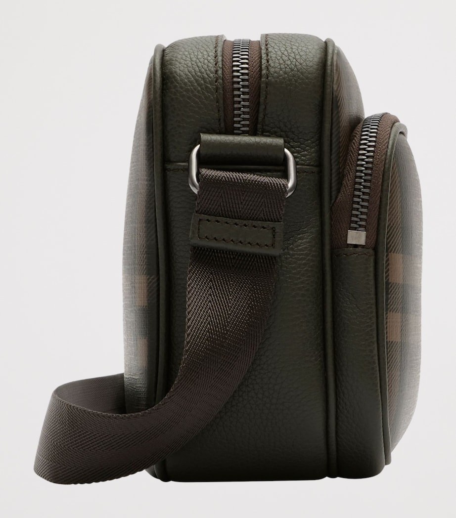 Burberry City Check Cross-Body Bag Dark Brown Image 3