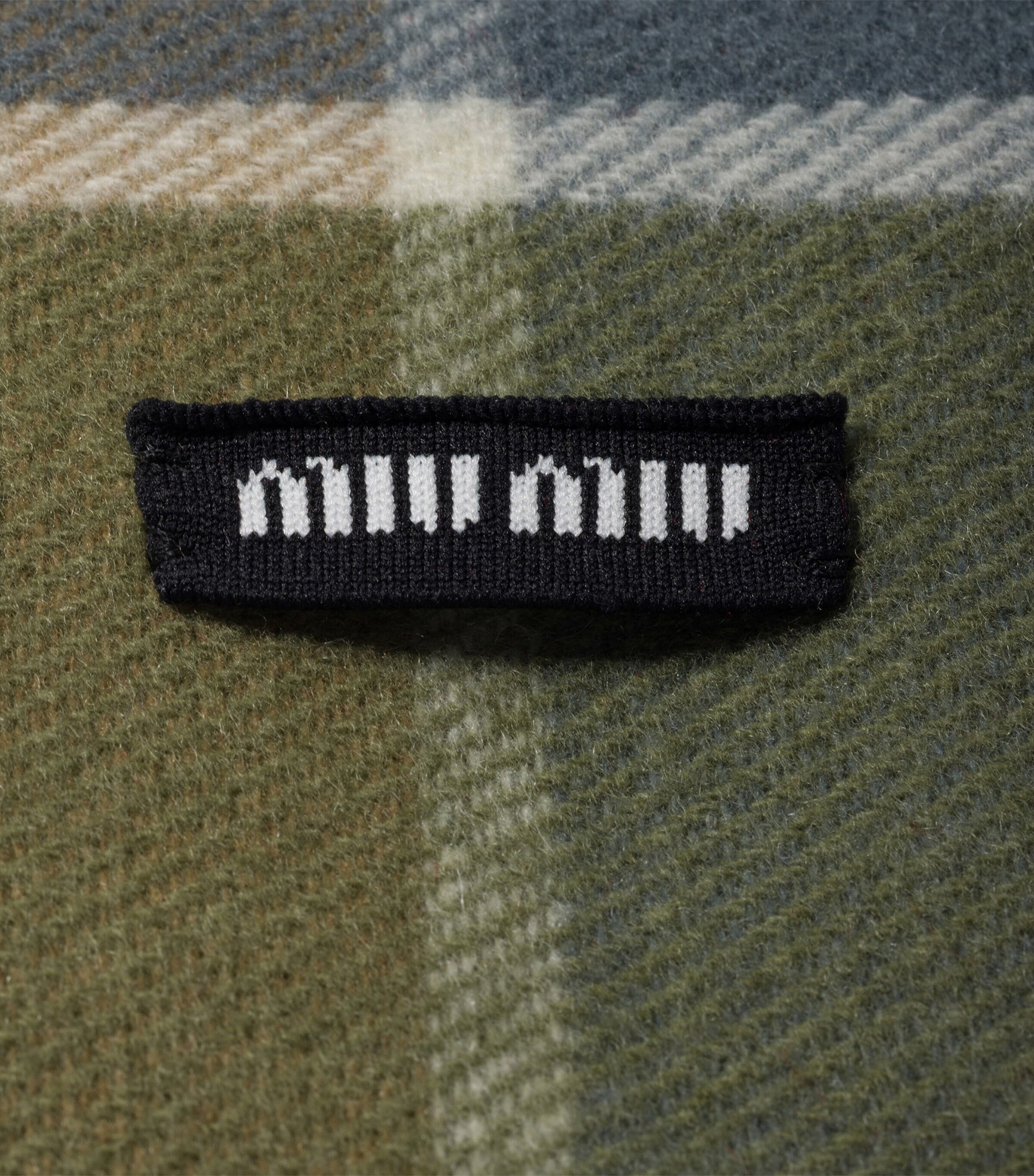 Miu Miu Wool-Cashmere Check Scarf Image 2