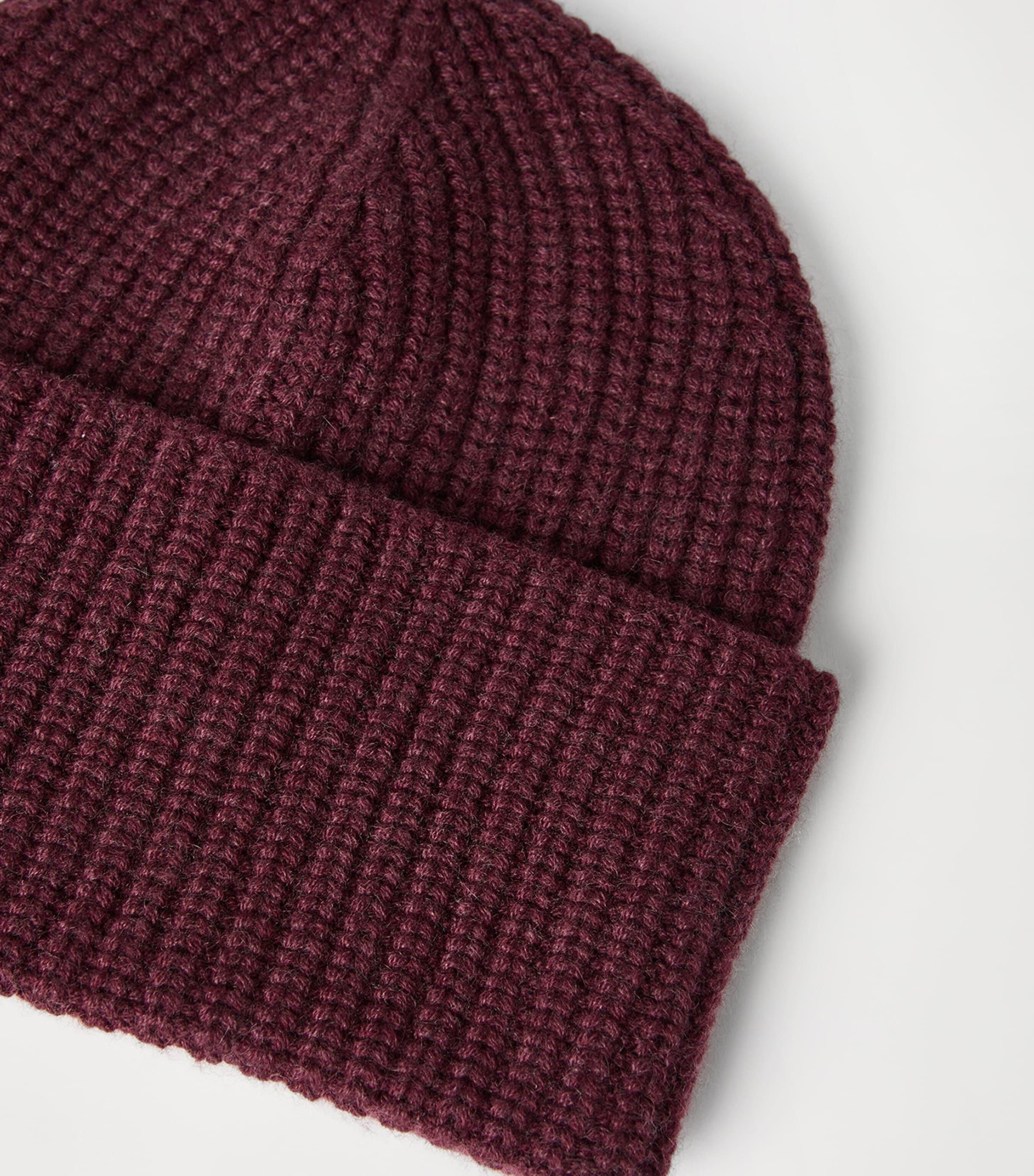 Cashmere Rib-Knit Beanie C3985 Image 2