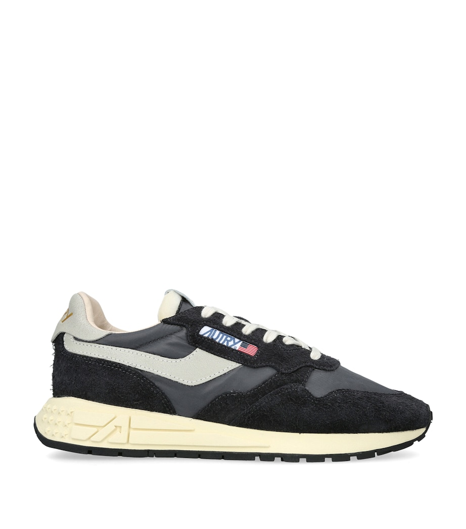 Autry Leather Reelwind Low-Top Sneakers Black Image 1