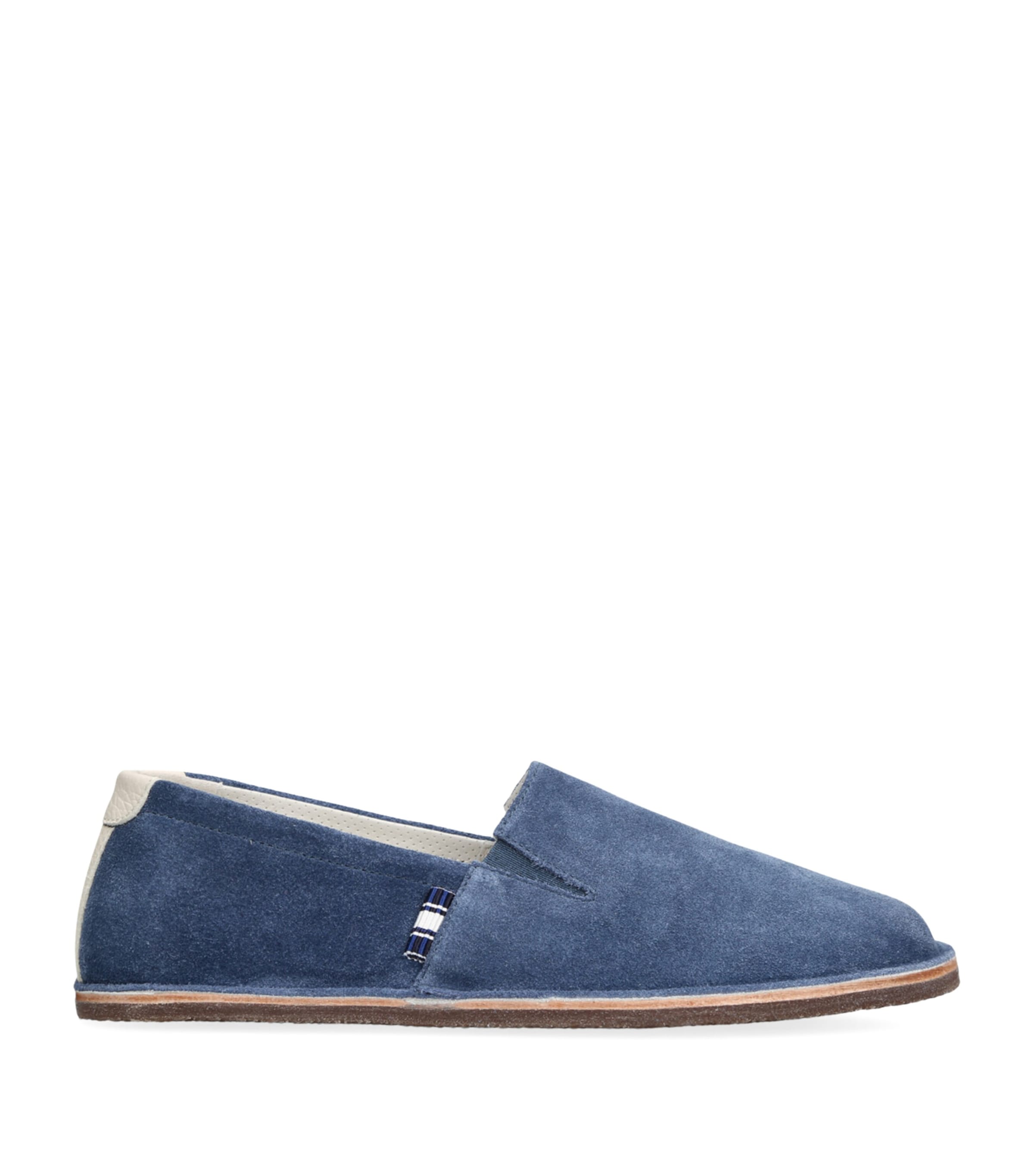 Brunello Cucinelli Kids Suede Loafers Blue Image 1