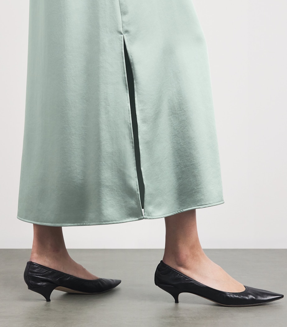 Satin Midi Skirt JADE Image 6