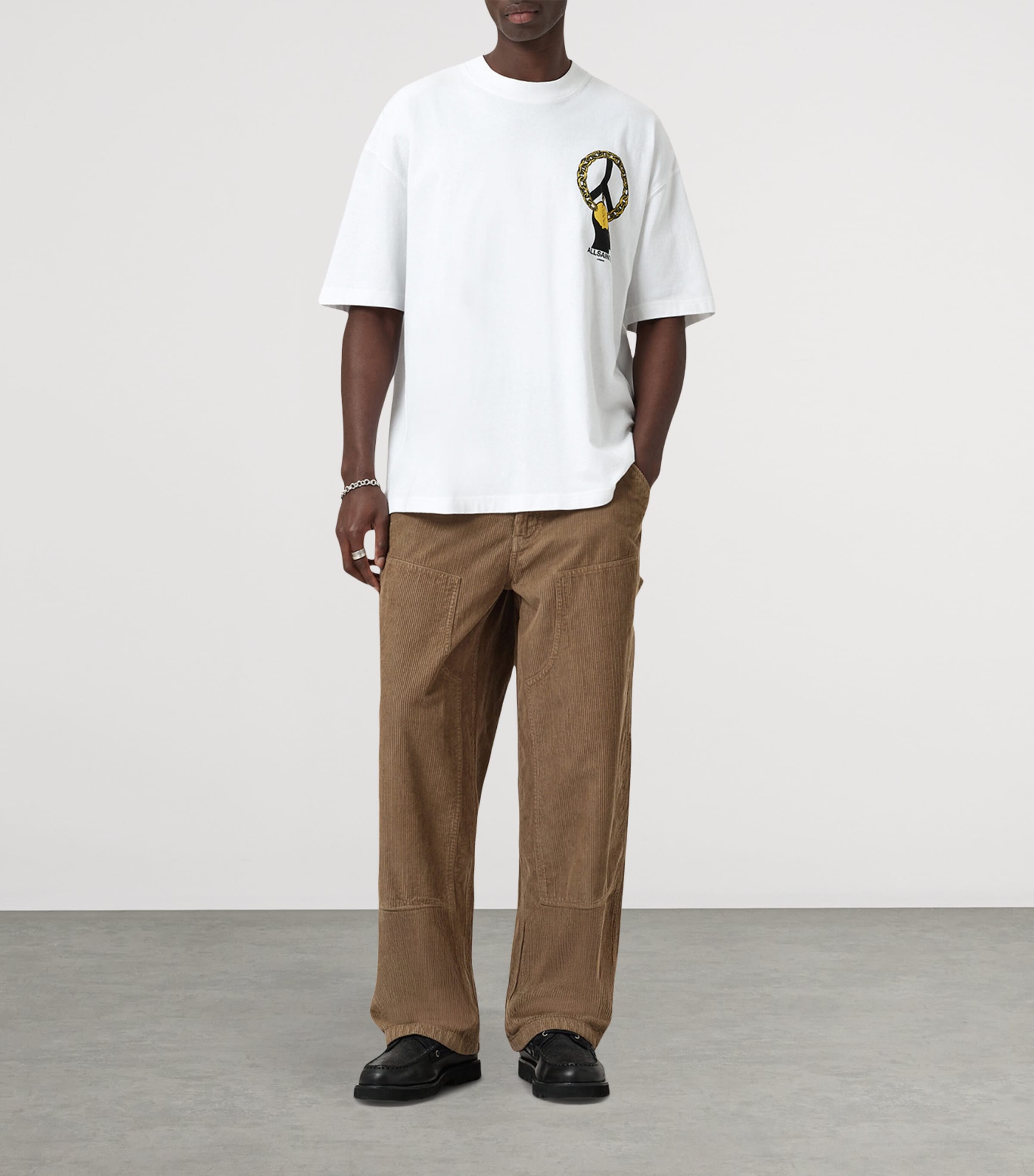 Organic Cotton Screwed T-Shirt OPTIC WHITE Image 4