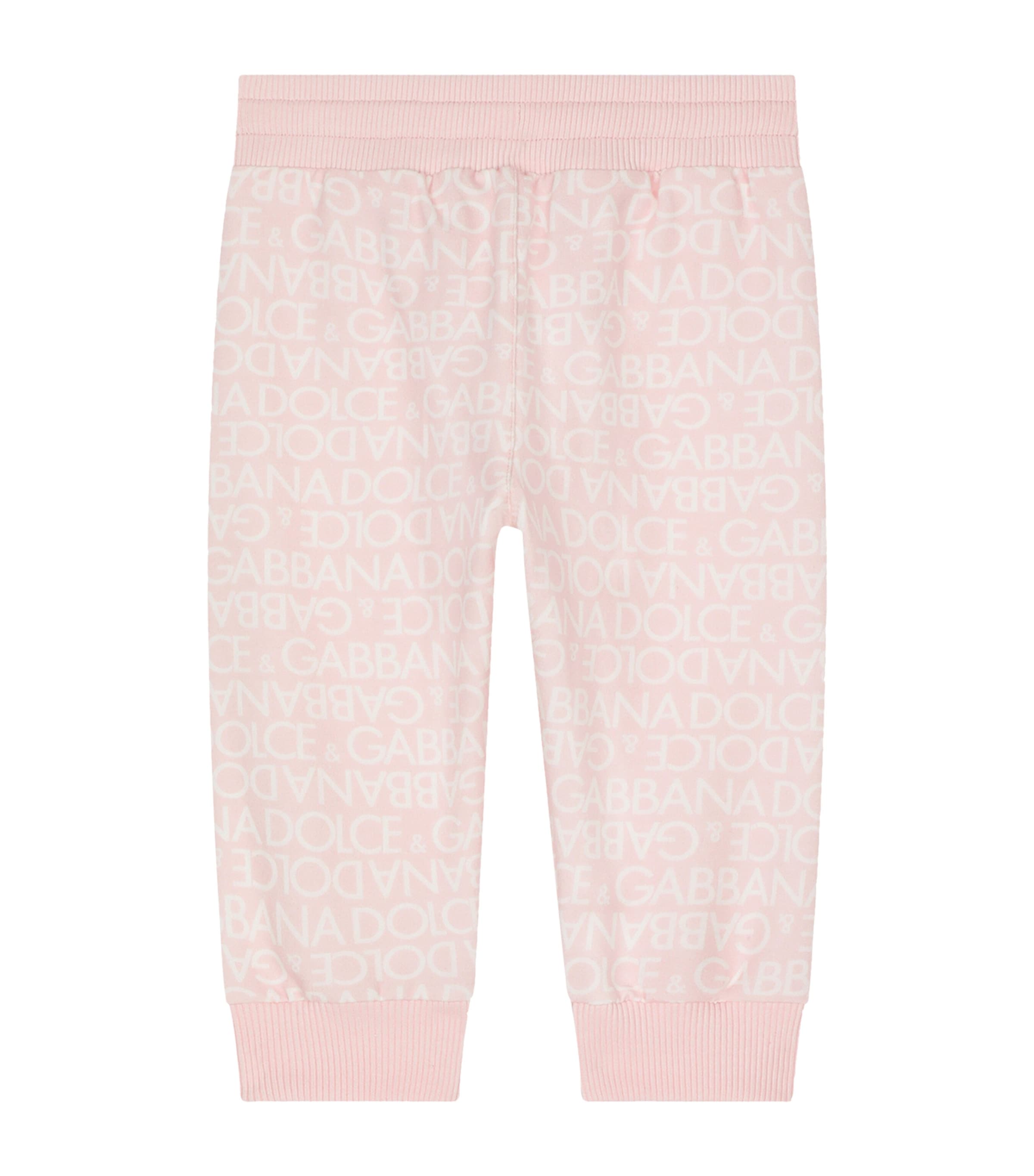 Dolce&Gabbana Kids Logo Sweatpants (3-30 Months) Hfxca Dg Bianco Image 2