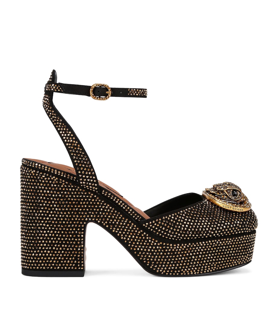 Embellished Chelsea Platform Pumps GOLD COMB Image 1